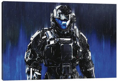 The Odst Battle Armor Canvas Art Print - Limited Edition Video Game Art