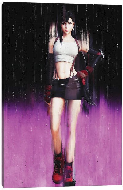Tifa Lockhart - Final Fantasy VII Canvas Art Print - Gunawan RB