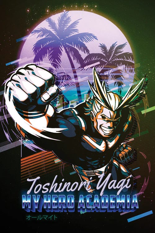 Toshinori Yagi - All Might - My Hero Academia Anime Retro