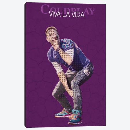Viva La Vida - Chris Martin - Coldplay Canvas Print #RKG212} by Gunawan RB Canvas Art