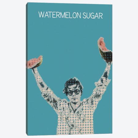 Watermelon Sugar - Harry Styles Canvas Print #RKG214} by Gunawan RB Canvas Art Print
