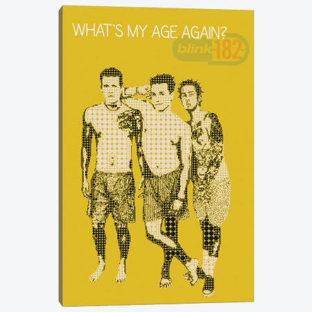 Whats My Age Again - Blink-182 - Mark Hoppus , Travis Barker , Matt Skiba Canvas Print #RKG215} by Gunawan RB Canvas Print