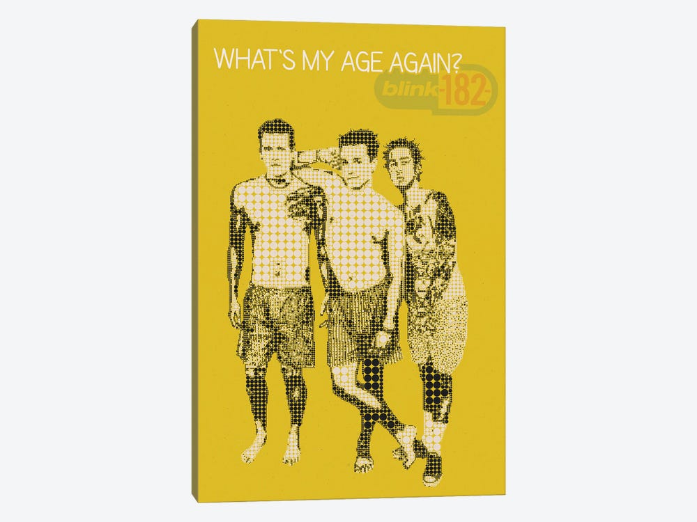 Whats My Age Again - Blink-182 - Mark Hoppus , Travis Barker , Matt Skiba 1-piece Canvas Artwork