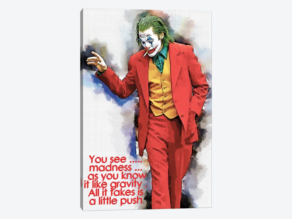 You See - Joker Quotes by Gunawan RB 1-piece Canvas Art Print