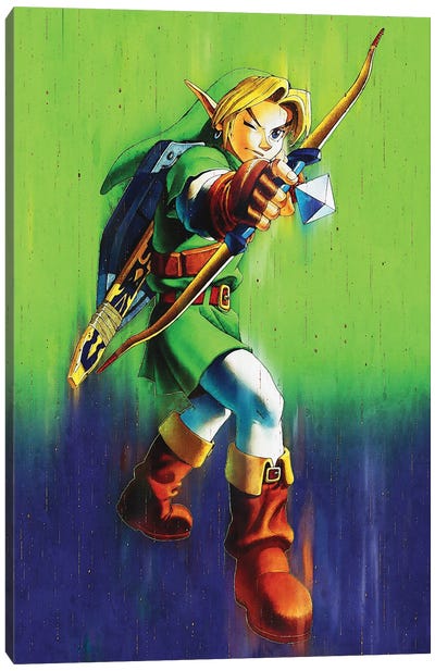 Zelda - Link Canvas Art Print - Link