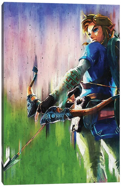 Zelda Breath Of The Wild Hyrule Paint Canvas Art Print - Zelda