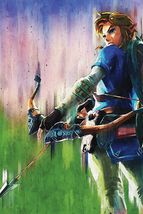 Zelda Breath Of The Wild Hyrule Paint by Gunawan RB wall art