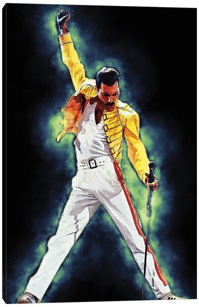 Spirit Of Freddie Mercury Canvas Art Print - Gunawan RB