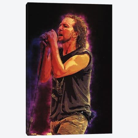 Spirit Of Eddie Vedder Canvas Print #RKG228} by Gunawan RB Canvas Art Print