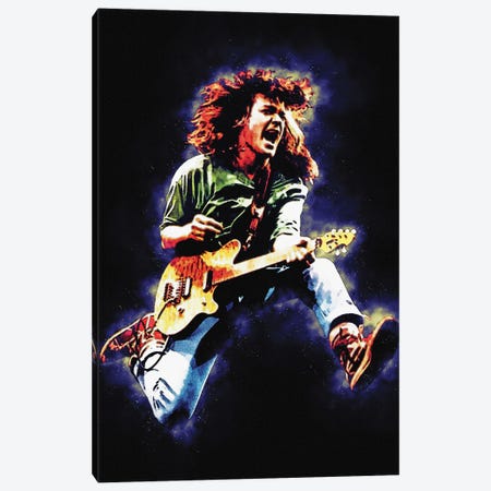 Spirit Of Edward Lodewijk Van Halen Jump Canvas Print #RKG233} by Gunawan RB Canvas Wall Art