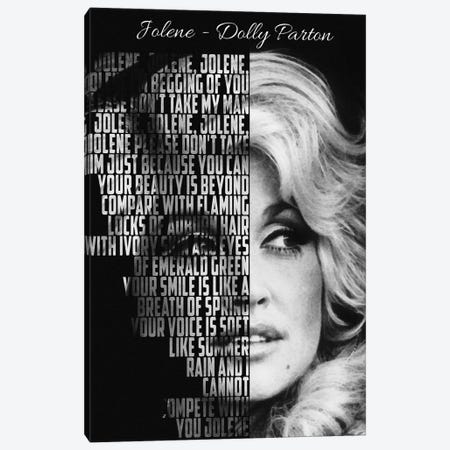 Jolene - Dolly Parton Canvas Print #RKG235} by Gunawan RB Art Print