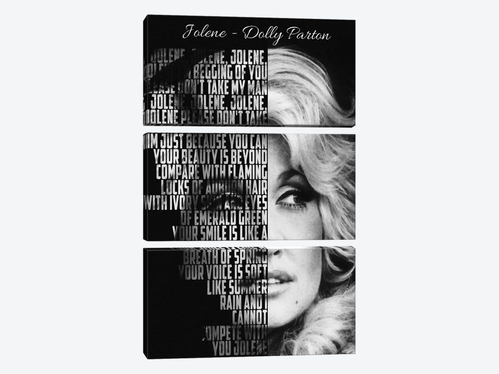 Jolene - Dolly Parton by Gunawan RB 3-piece Canvas Wall Art