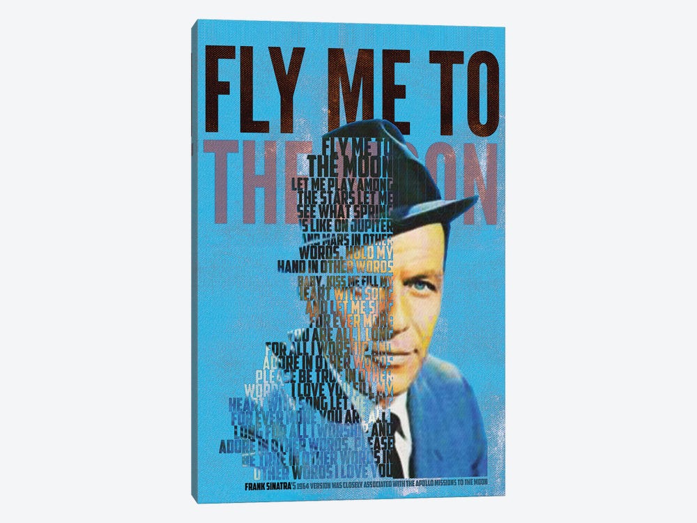 Fly Me To The Moon - Frank Sinatra by Gunawan RB 1-piece Canvas Wall Art
