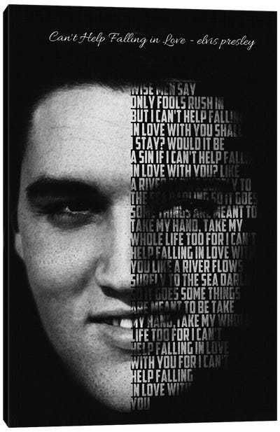 Can't Help Falling In Love - Elvis Presley Canvas Art Print - Elvis Presley