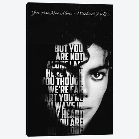 You Are Not Alone - Michael Jackson Canvas Print #RKG241} by Gunawan RB Canvas Art Print