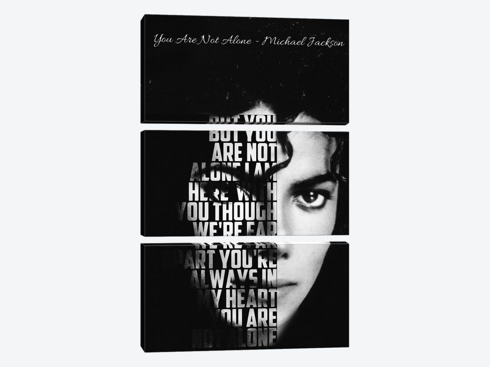 You Are Not Alone - Michael Jackson by Gunawan RB 3-piece Canvas Art Print