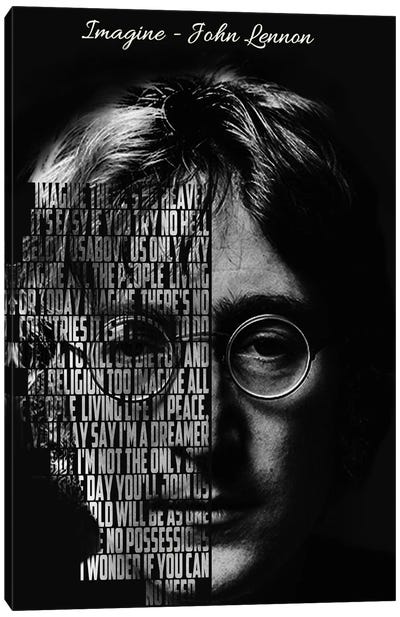 Imagine Canvas Art Print - John Lennon