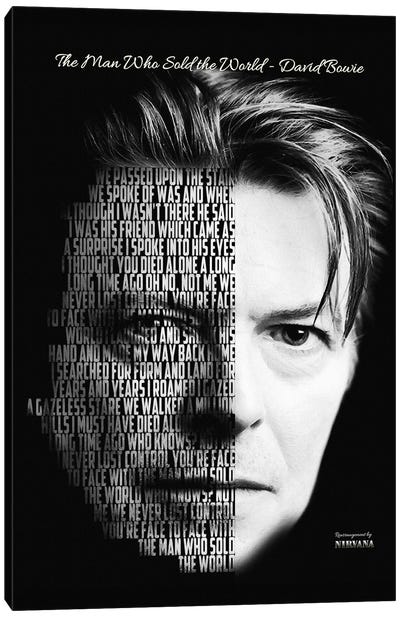 The Man Who Sold The World - David Bowie Canvas Art Print - Limited Edition Musicians Art