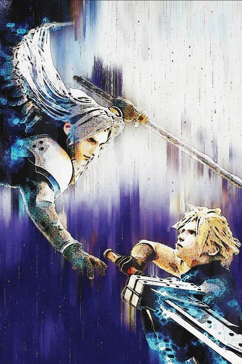 Cloud Strife Vs Kadaj Advent Children Battle Final Fantasy