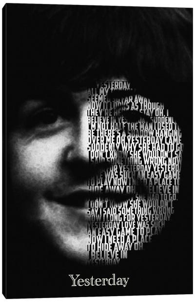 Yesterday - The Beatles Canvas Art Print - Paul McCartney