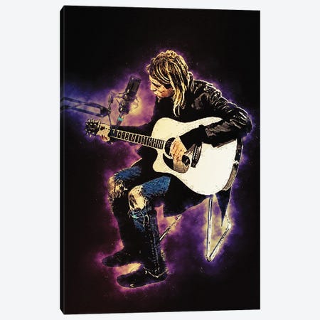 Spirit Of Kurt Cobain In Recording Studio Canvas Print #RKG257} by Gunawan RB Canvas Art Print