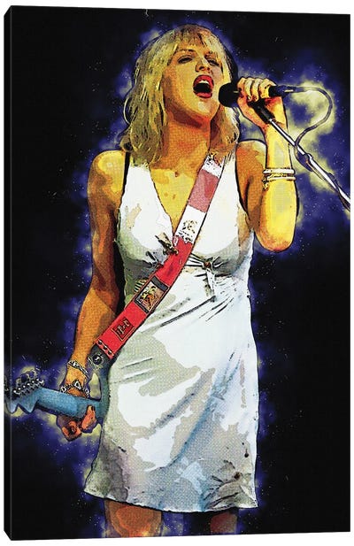 Spirit Of Courtney Love Canvas Art Print - Courtney Love