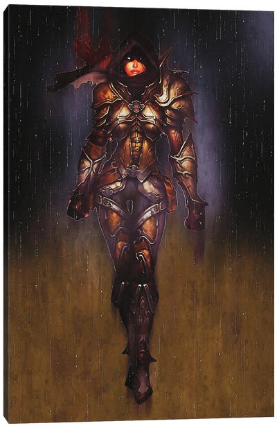 Diablo 3 Demon Hunter Female Canvas Art Print - Limited Edition Video Game Art
