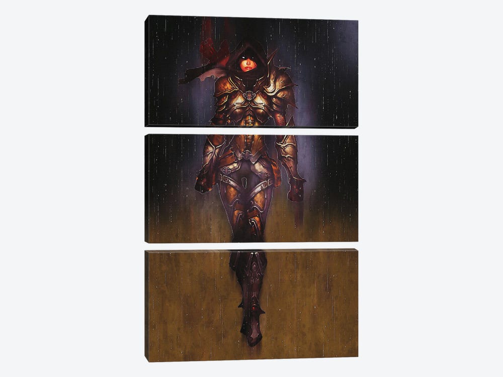 Diablo 3 Demon Hunter Female by Gunawan RB 3-piece Art Print