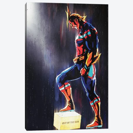 All Might Boku My Hero - Out Of The Box II Canvas Print #RKG3} by Gunawan RB Canvas Print