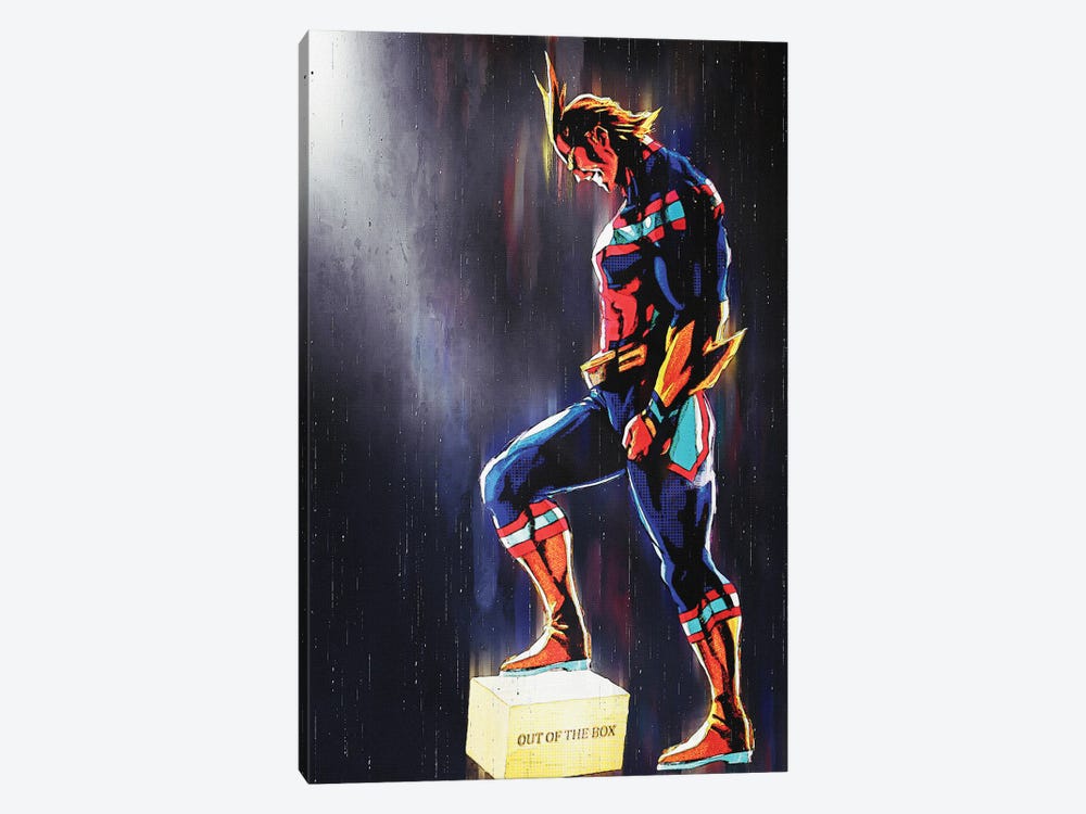 All Might Boku My Hero - Out Of The Box II by Gunawan RB 1-piece Canvas Artwork