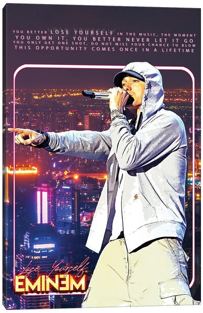 Eminem - Lose Yourself Canvas Art Print - Limited Edition Musicians Art