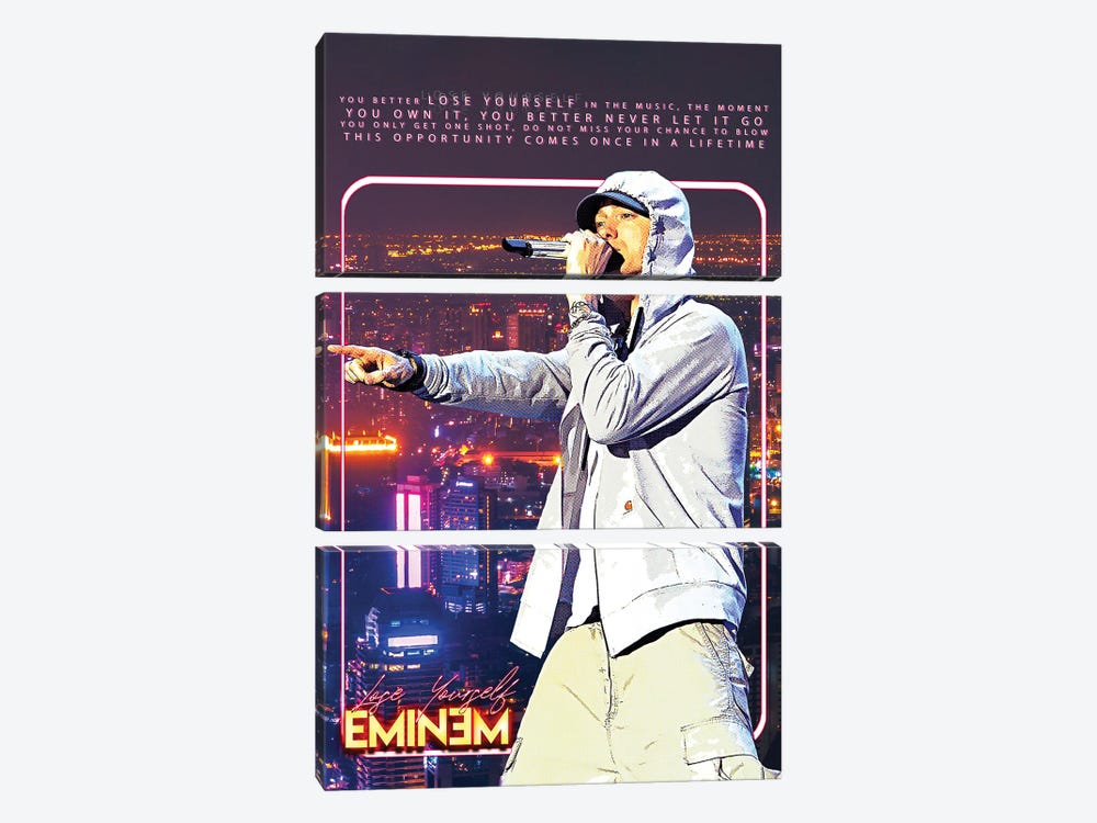 Eminem - Lose Yourself by Gunawan RB 3-piece Art Print