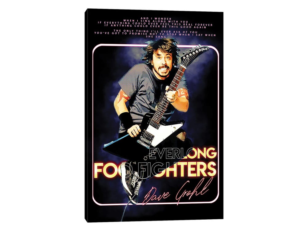 Foo Fighters 'everlong' Lyrics Rock Music Wall Art 