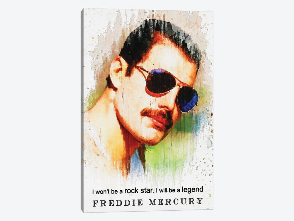 Freddie Mercury Quotes by Gunawan RB 1-piece Canvas Artwork