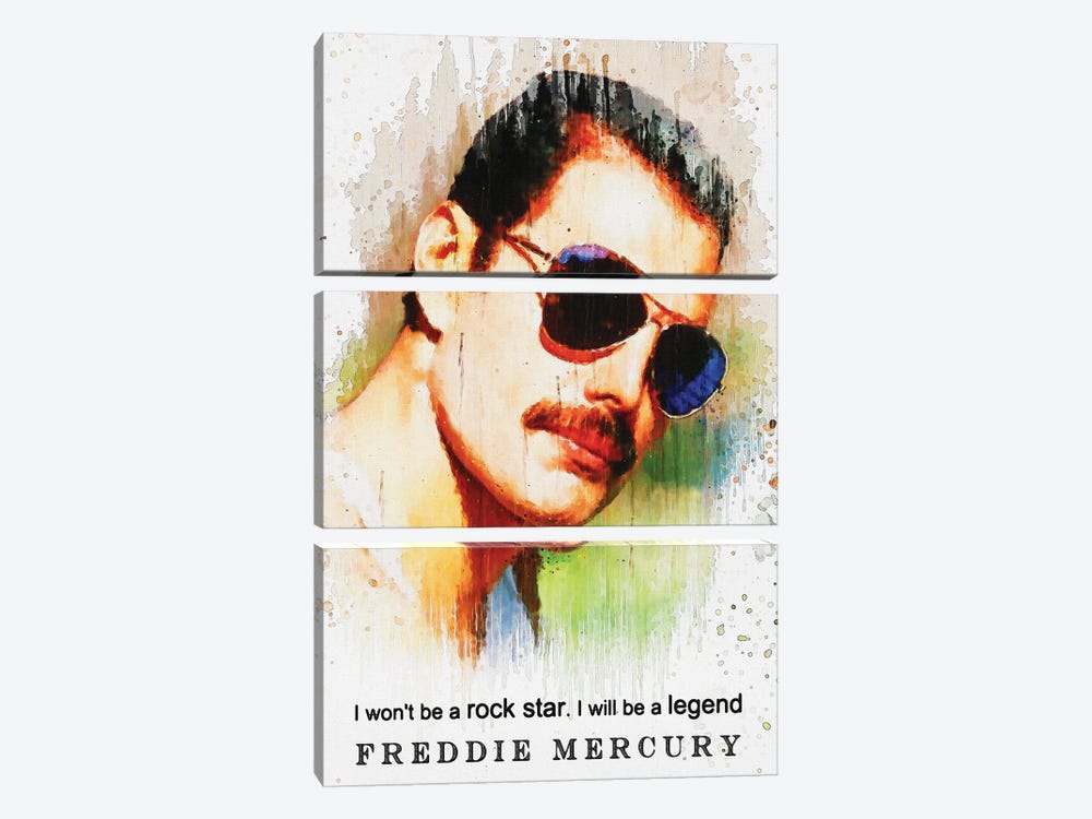 Freddie Mercury Quotes by Gunawan RB 3-piece Canvas Art