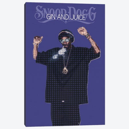 Gin And Juice - Snoop Dogg Canvas Print #RKG47} by Gunawan RB Canvas Artwork