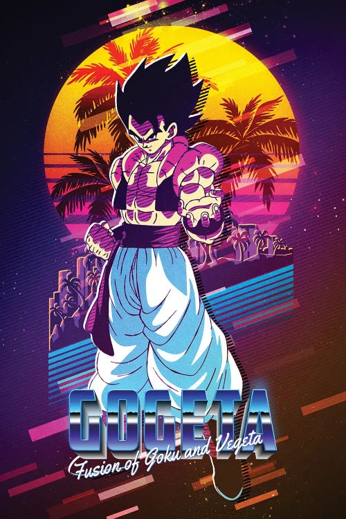 Gogeta - Fusion Of Goku And Vegeta - Dbz Retro