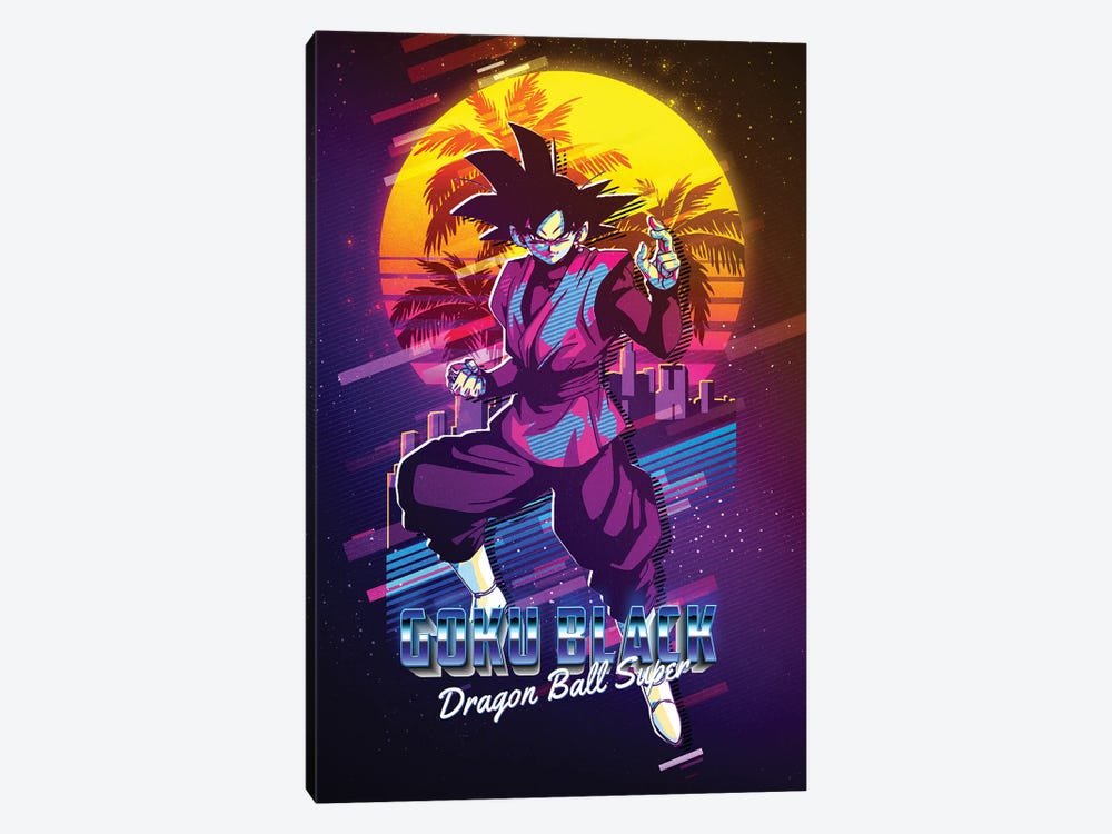 Goku Black - Dragonball Super Retro by Gunawan RB 1-piece Canvas Art