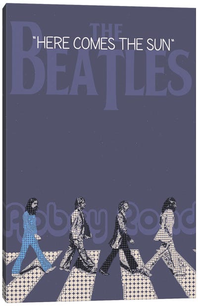 Here Comes The Sun - The Beatles Canvas Art Print - Sixties Nostalgia Art
