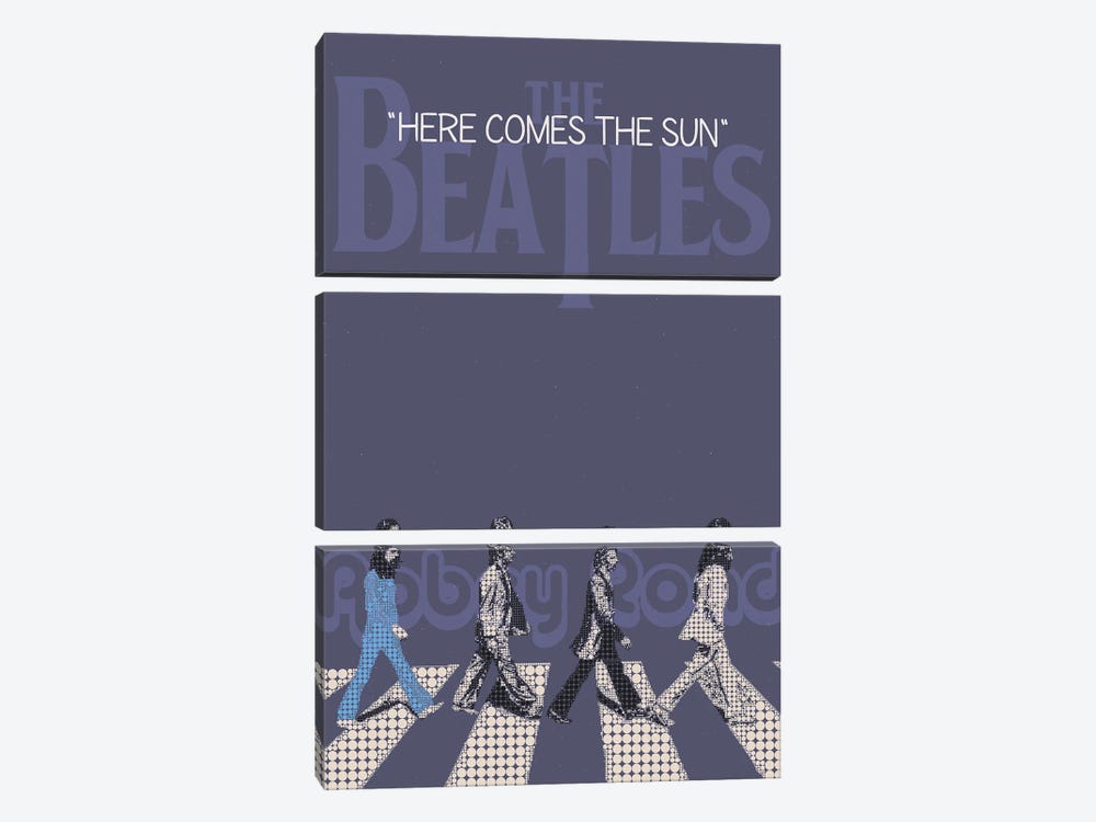 Here Comes The Sun - The Beatles by Gunawan RB 3-piece Canvas Print