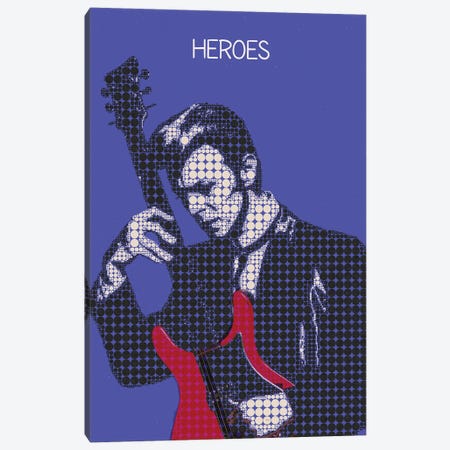 Heroes - David Bowie Canvas Print #RKG60} by Gunawan RB Canvas Print