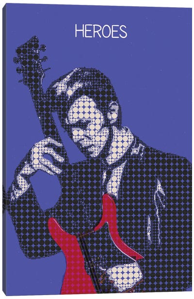 Heroes - David Bowie Canvas Art Print - Gunawan RB