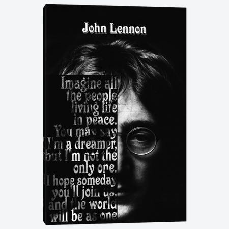 John Lennon Quotes Canvas Print #RKG68} by Gunawan RB Canvas Print