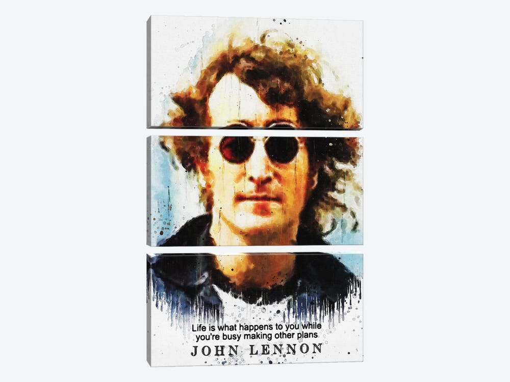 John Lennon Quotes II by Gunawan RB 3-piece Canvas Artwork