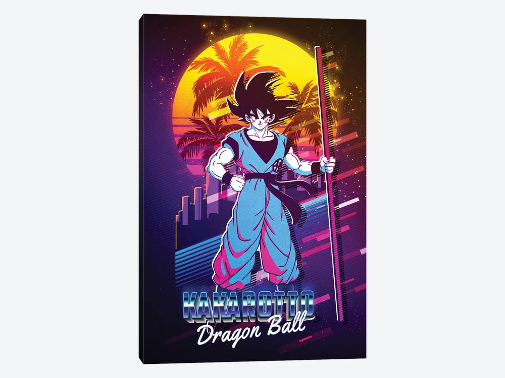 Kakarotto - Son Goku - Dragon Ball Retro by Gunawan RB 1-piece Canvas Art Print
