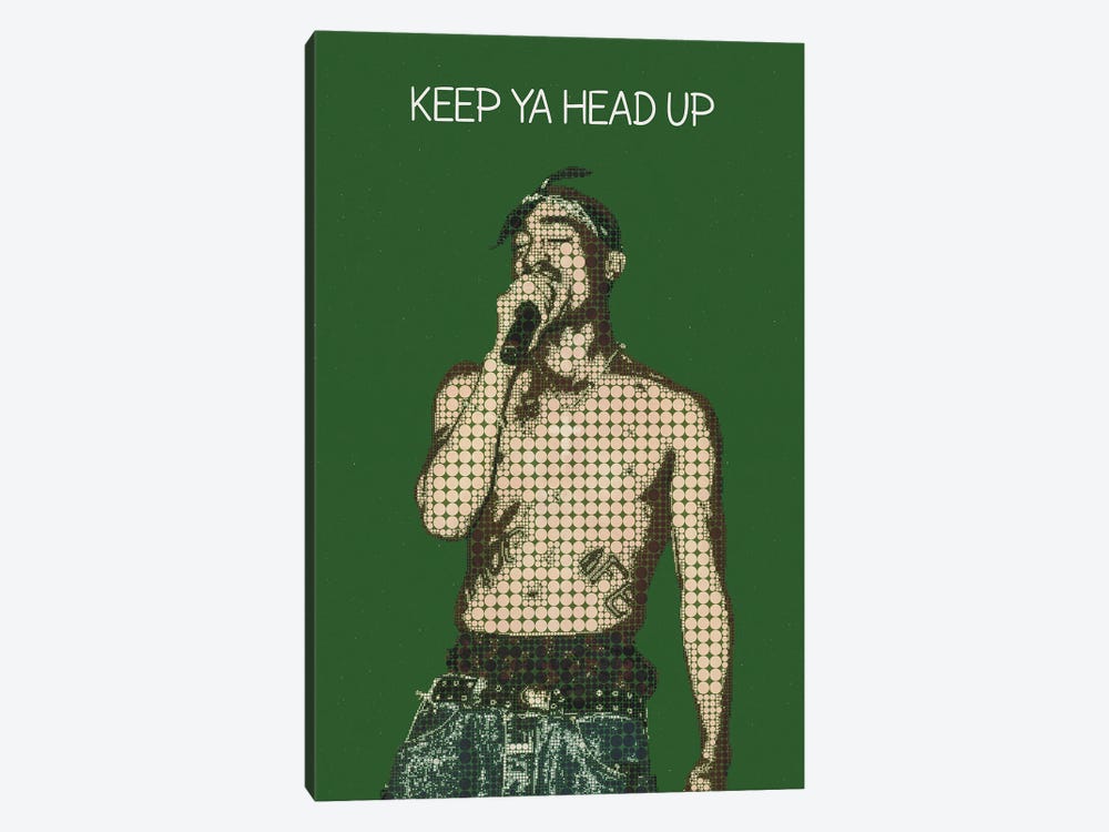 Keep Ya Head Up - Tupac Shakur by Gunawan RB 1-piece Canvas Artwork