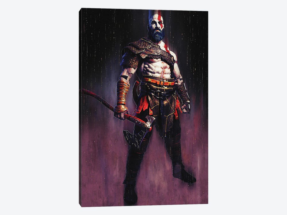 Kratos - God Of War I by Gunawan RB 1-piece Canvas Print