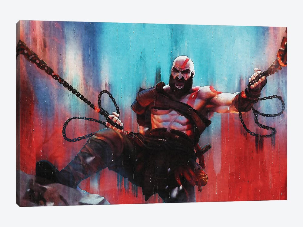 Kratos - God Of War II by Gunawan RB 1-piece Canvas Art