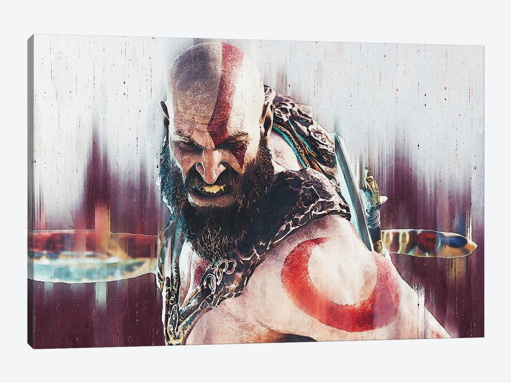 Kratos - God Of War III by Gunawan RB 1-piece Canvas Print