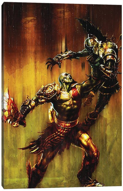 Kratos - Ghost Of Sparta - Da Vinci Posters Canvas Art Print - Video Game Art